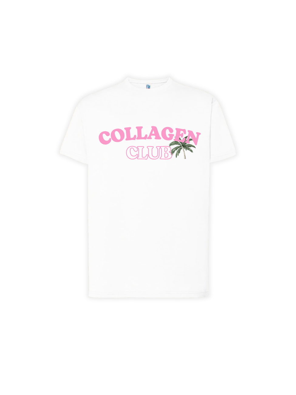 T-SHIRT COLLAGEN CLUB BLANC