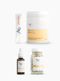 Coffret exclusif composé des Stick Collagène & Spirluine+, de l'Élixir Activateur de Métabolisme, du Brûle-Graisse et de la Poudre Hyperprotéinée.