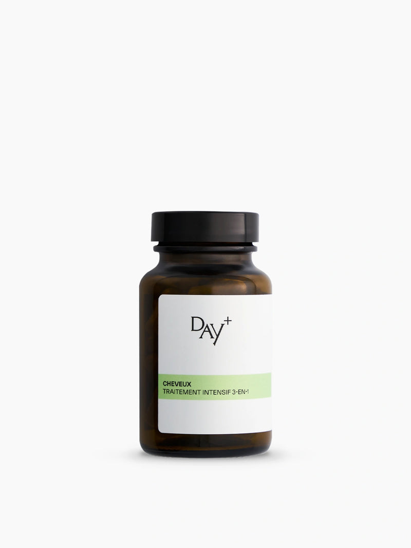 Pilulier du Traitement Cheveux Intensif 3-en-1 : anti-chûte, pousse et fortification.