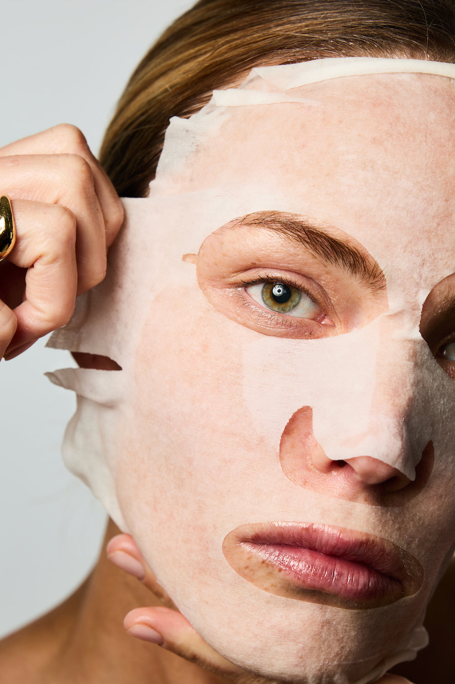 Routine de soins avec les masques en tissus.