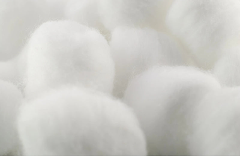 Zoom sur le coton présent dans le sweatshirt.