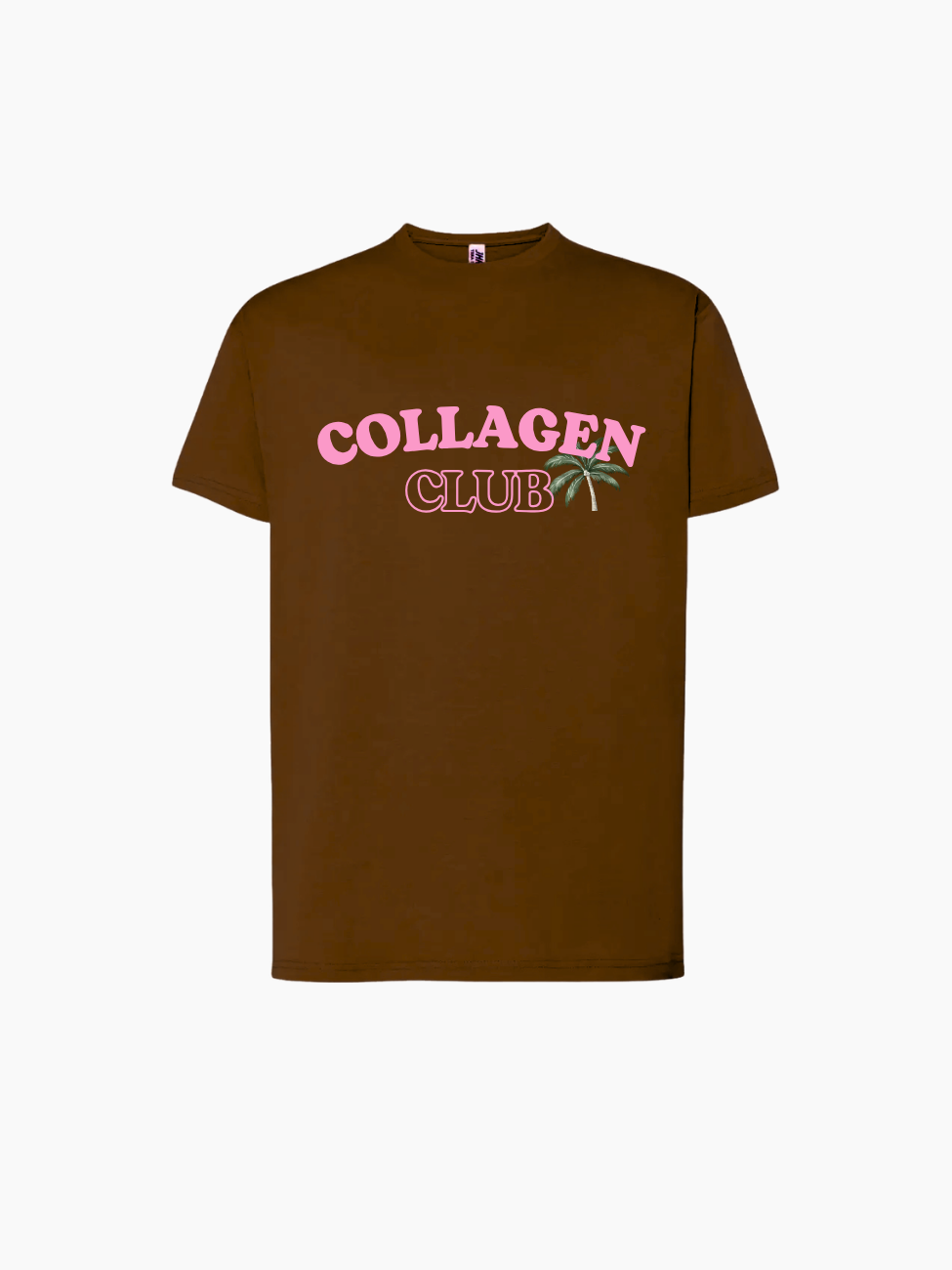T-SHIRT COLLAGEN CLUB MARRON
