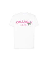 T-SHIRT COLLAGEN CLUB BLANC