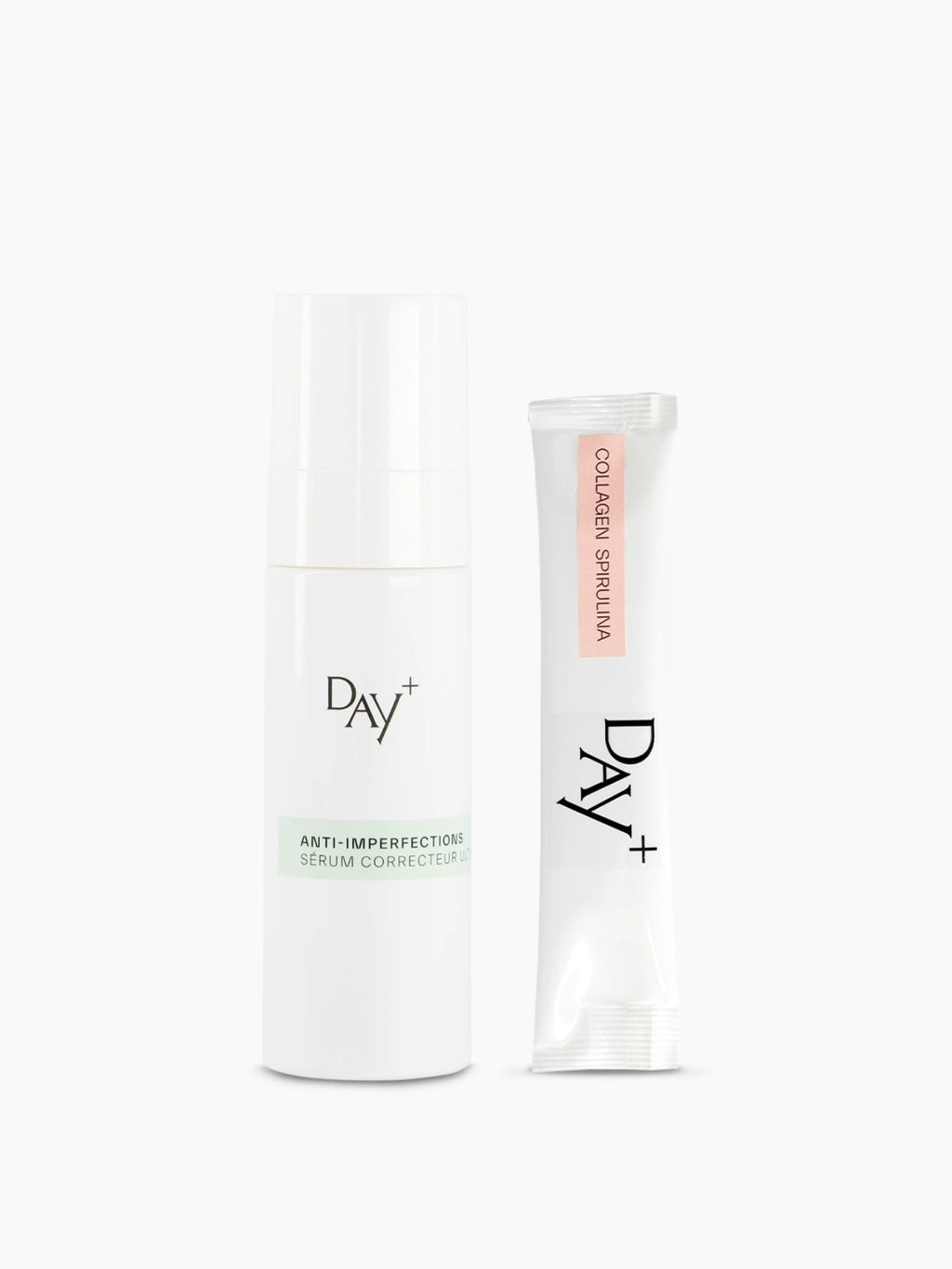 Duo anti-imperfections In & Out composé du Sérum Correcteur Ultime et de 15 jours de cure Stick Collagène & Spiruline+.
