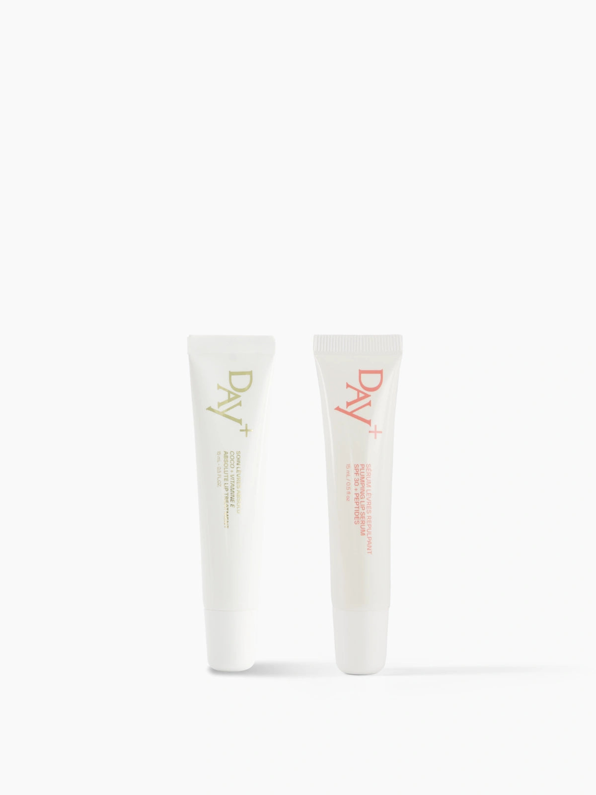 Duo de Soins Lèvres composé du Baume Lèvres Absolu et du Sérum Lèvres Repulpant en teinte 01. Clear Gloss.