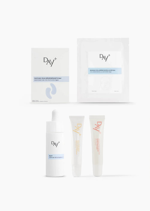 Routine de soins régénérants nuit.