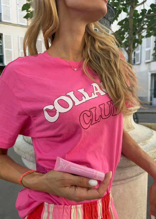 T-SHIRT COLLAGEN CLUB ROSE