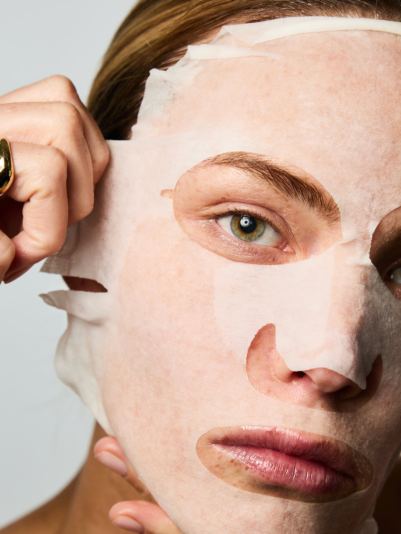 Routine de soins avec les masques en tissus.