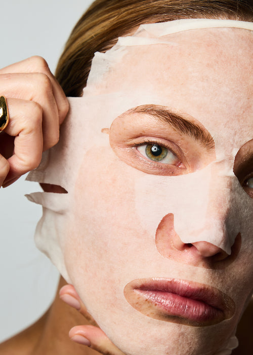 Routine de soins avec les masques en tissus.