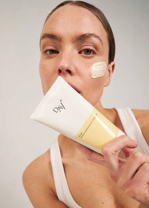 Masque Réparateur & Gommage pour corps & visage.