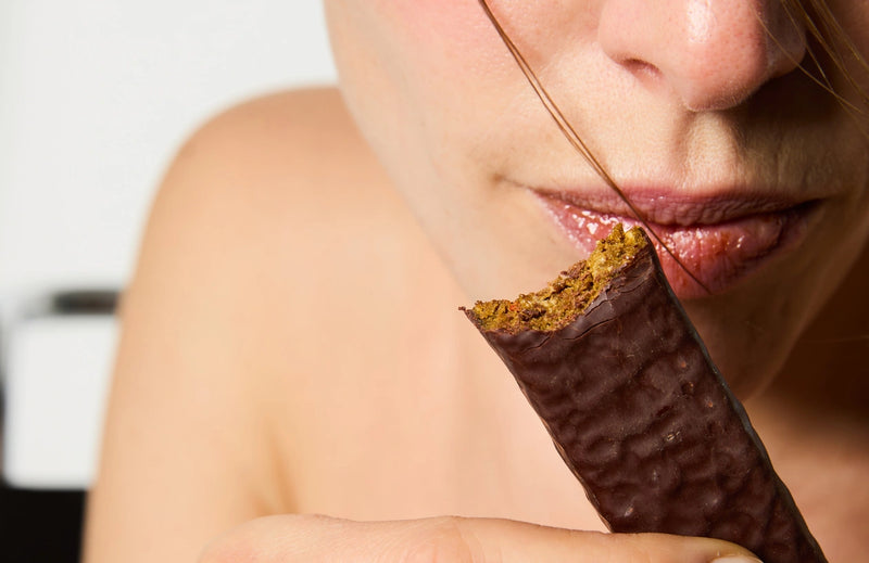 Zoom sur la texture de la Barre Vegan Booster de Collagène.