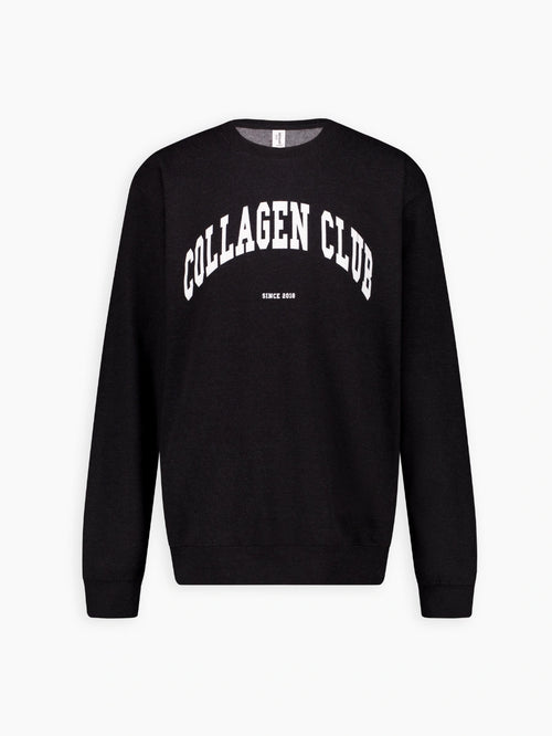 Sweatshirt gris anthracite "Collagen Club since 2018".