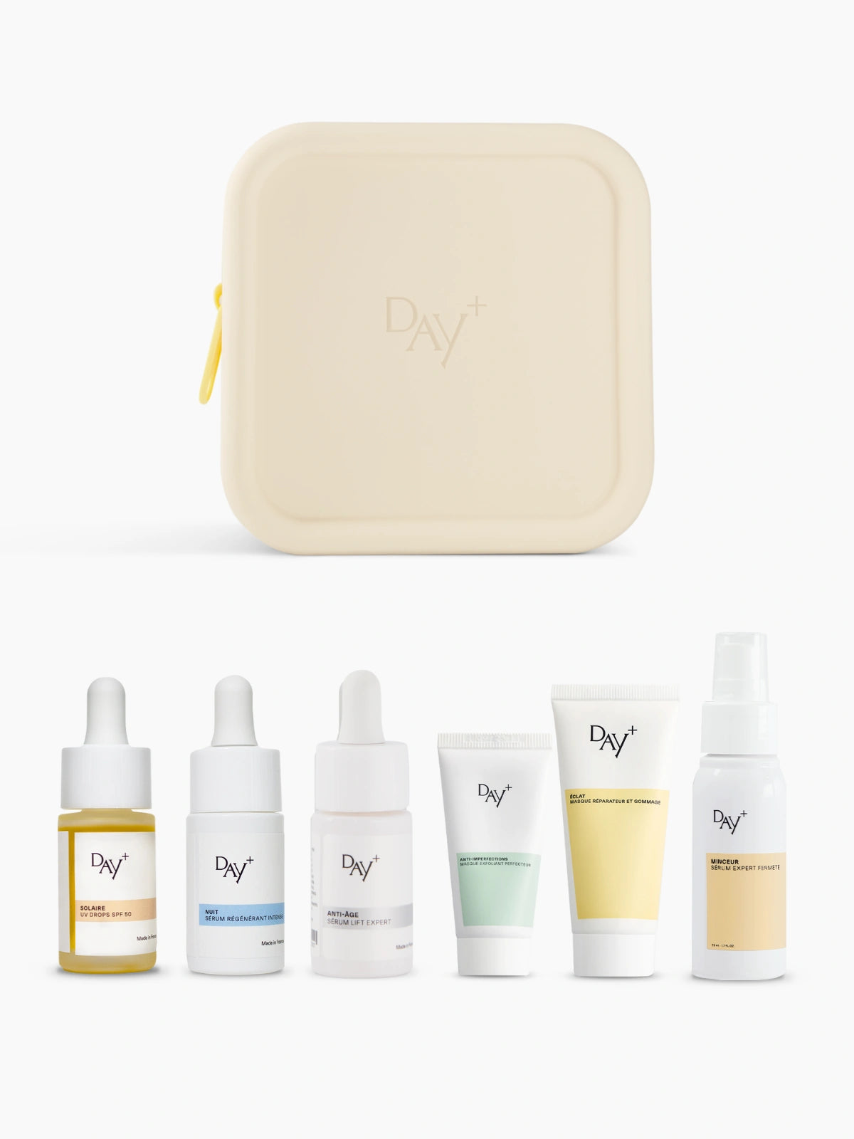Coffret Essentiels de Voyage - Visage & Corps : composé de 6 produits en format nomade.